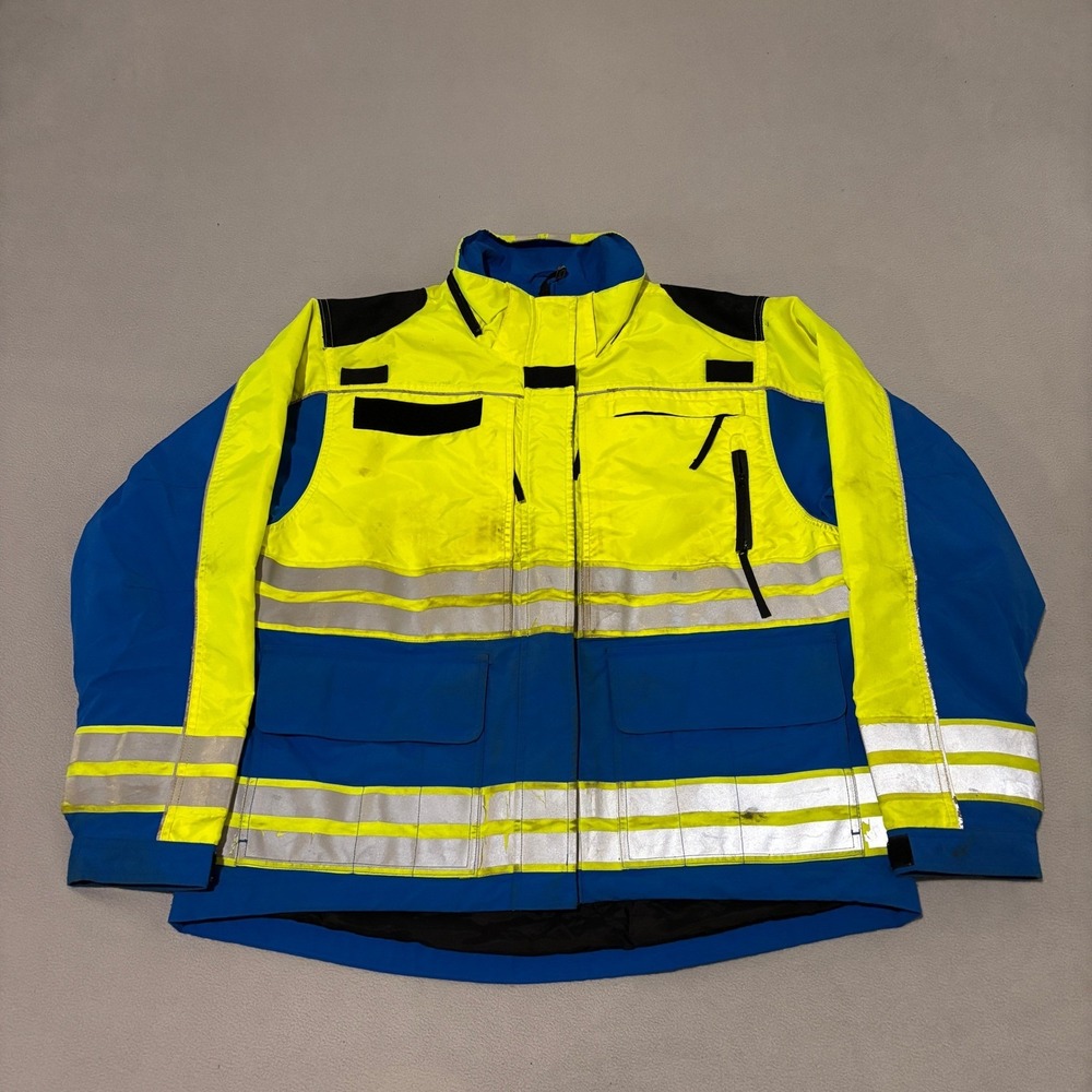 5.11 Tactical Series Hi-Vis Duty Jacket Blue Yellow‎ Mens Large Utility Workwear